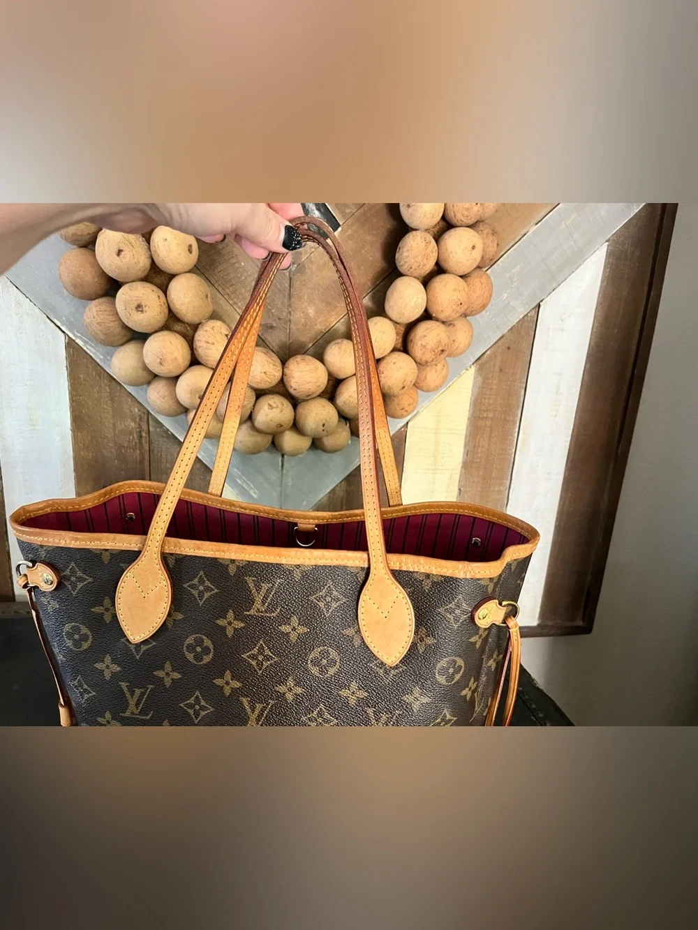 Authentic Louis Vuitton monogram canvas Neverfull PM